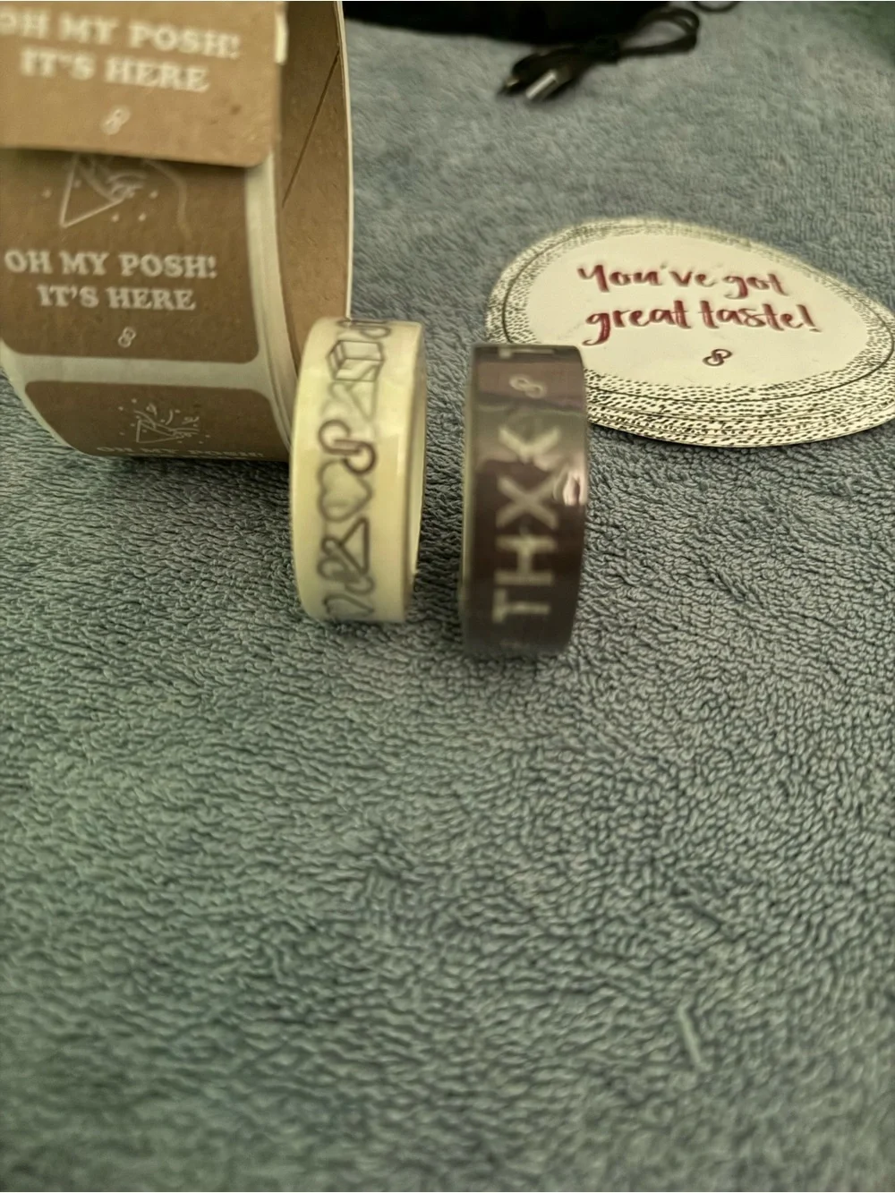 Poshmark bundle tape and stickers